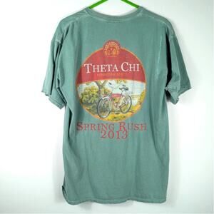 Comfort Colors L Theta Chi Kennesaw State Spring Rush 2013 Pocket Tee Shirt